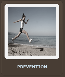 image of woman running on beach